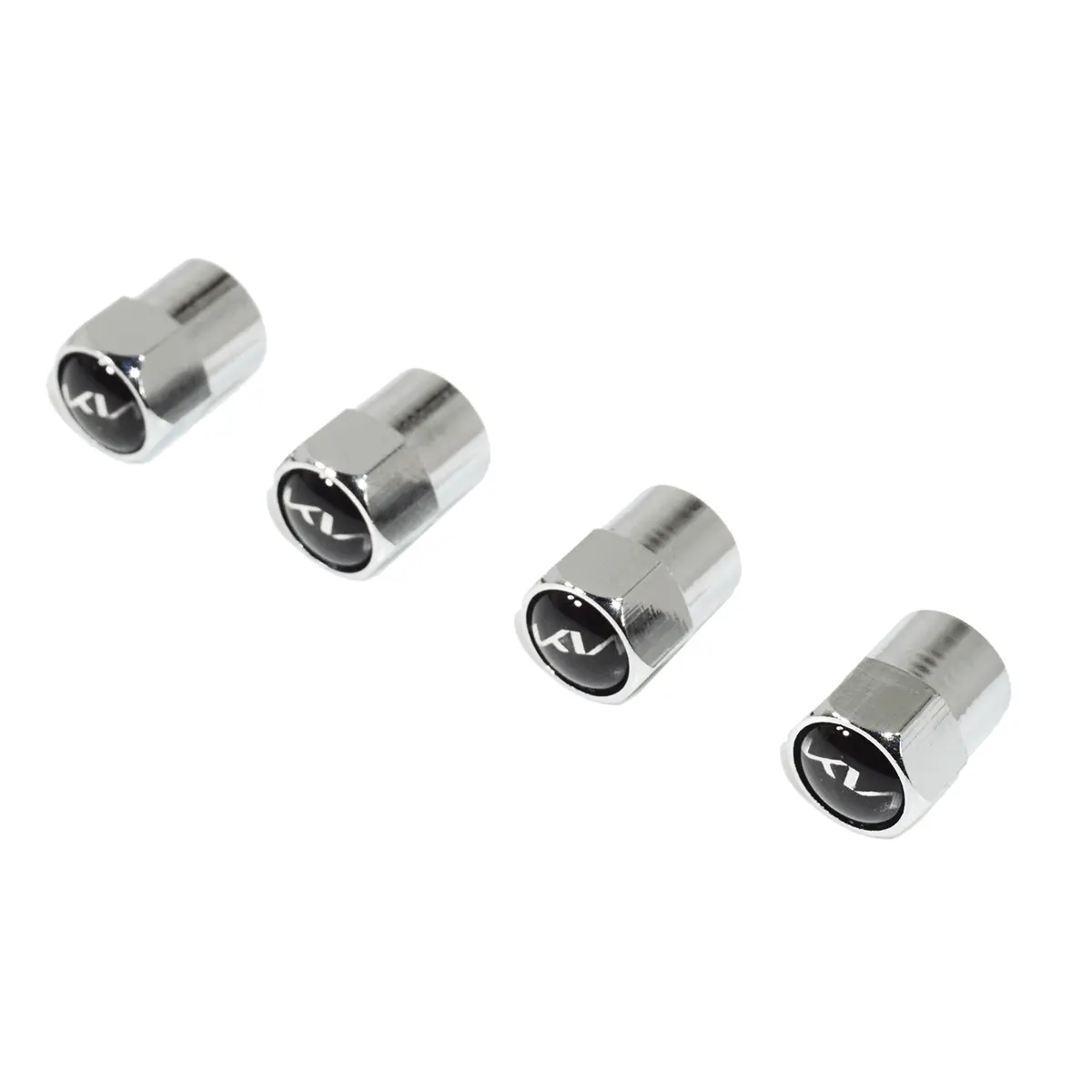Chrome Valve Stem Tire Caps, Style: Kia 1
