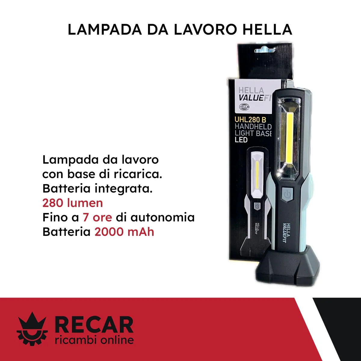 Hella Lampada Da Officina 1