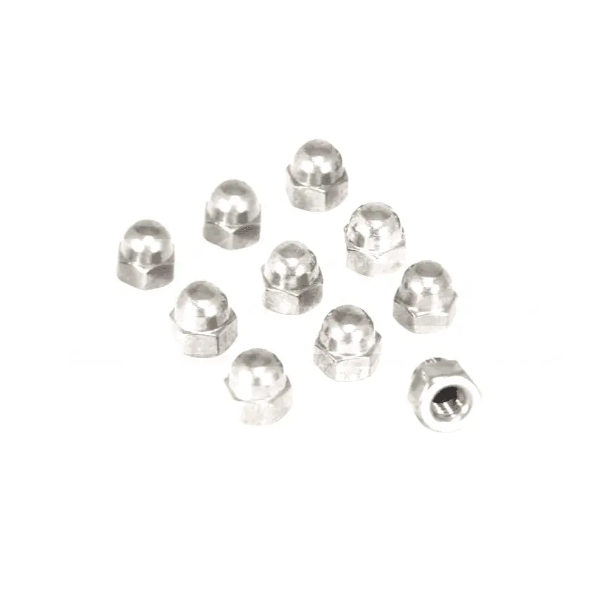 Zspec M4-0.7 Acorn Nuts, Sus304 Stainless Steel, 10-Pack 1