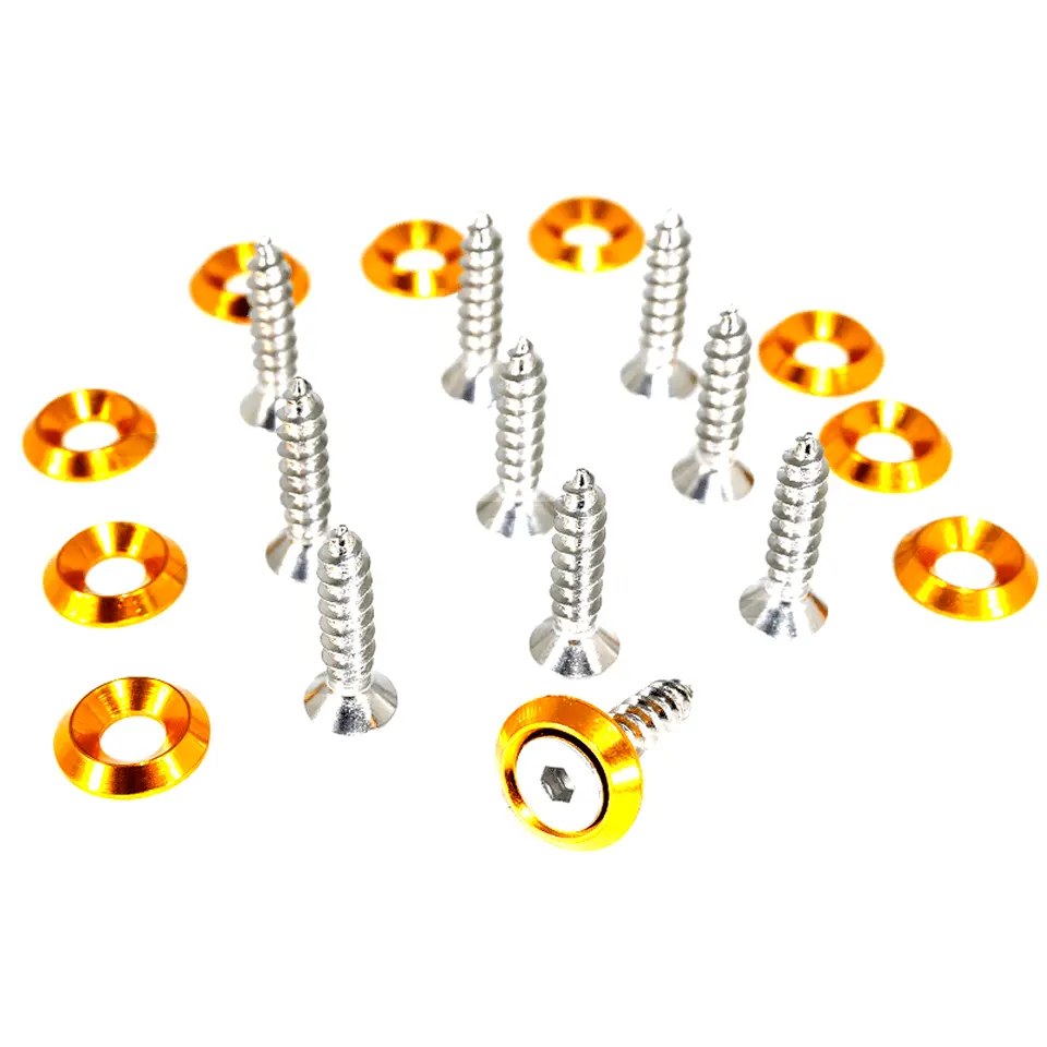 Zspec M5x20mm Coarse Fasteners W/Colored Washers, 10-Pack 1