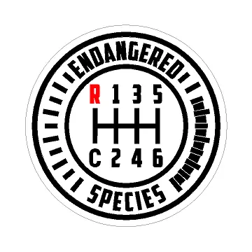 Manual Transmission Endangered Species Sticker - 2021+ Bronco Mt 1