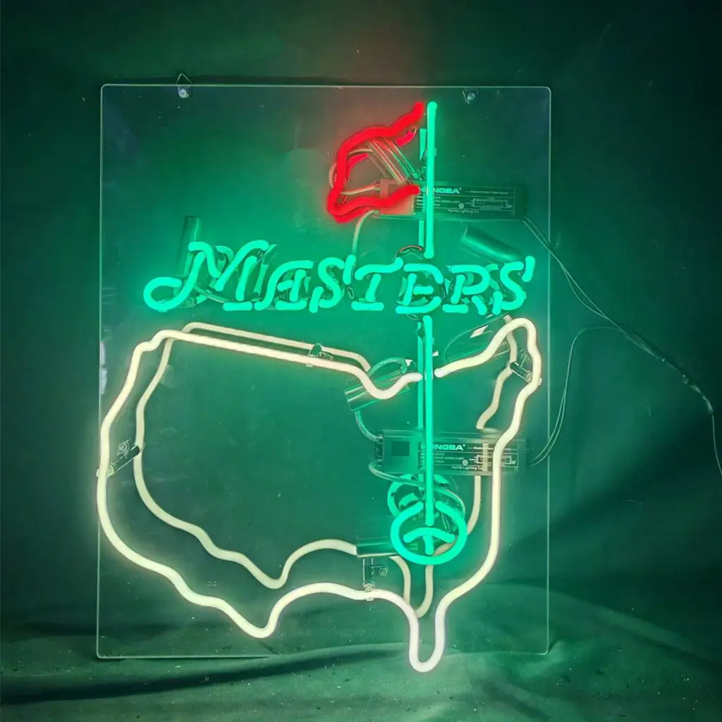 Masters Tournament Golf Neon Signs Light Glass 1