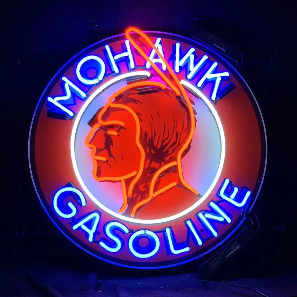 Mohawkk Gasoline Neon Signs Light 1