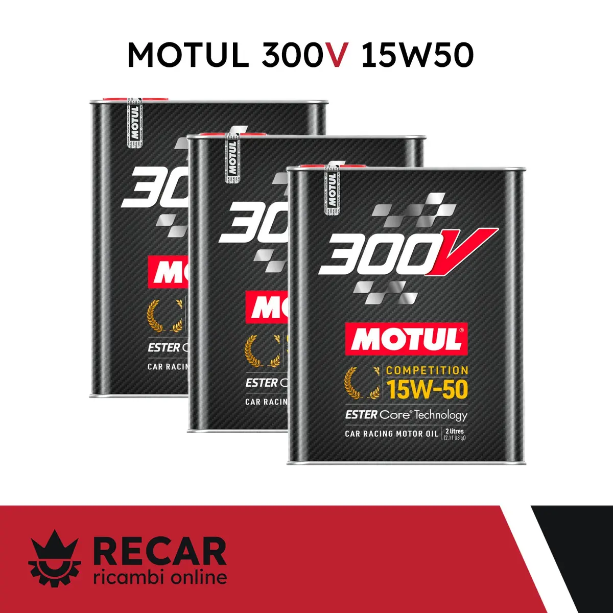 Olio Motore Nuovo Motul 300V Competition 15W50 2Lt 1