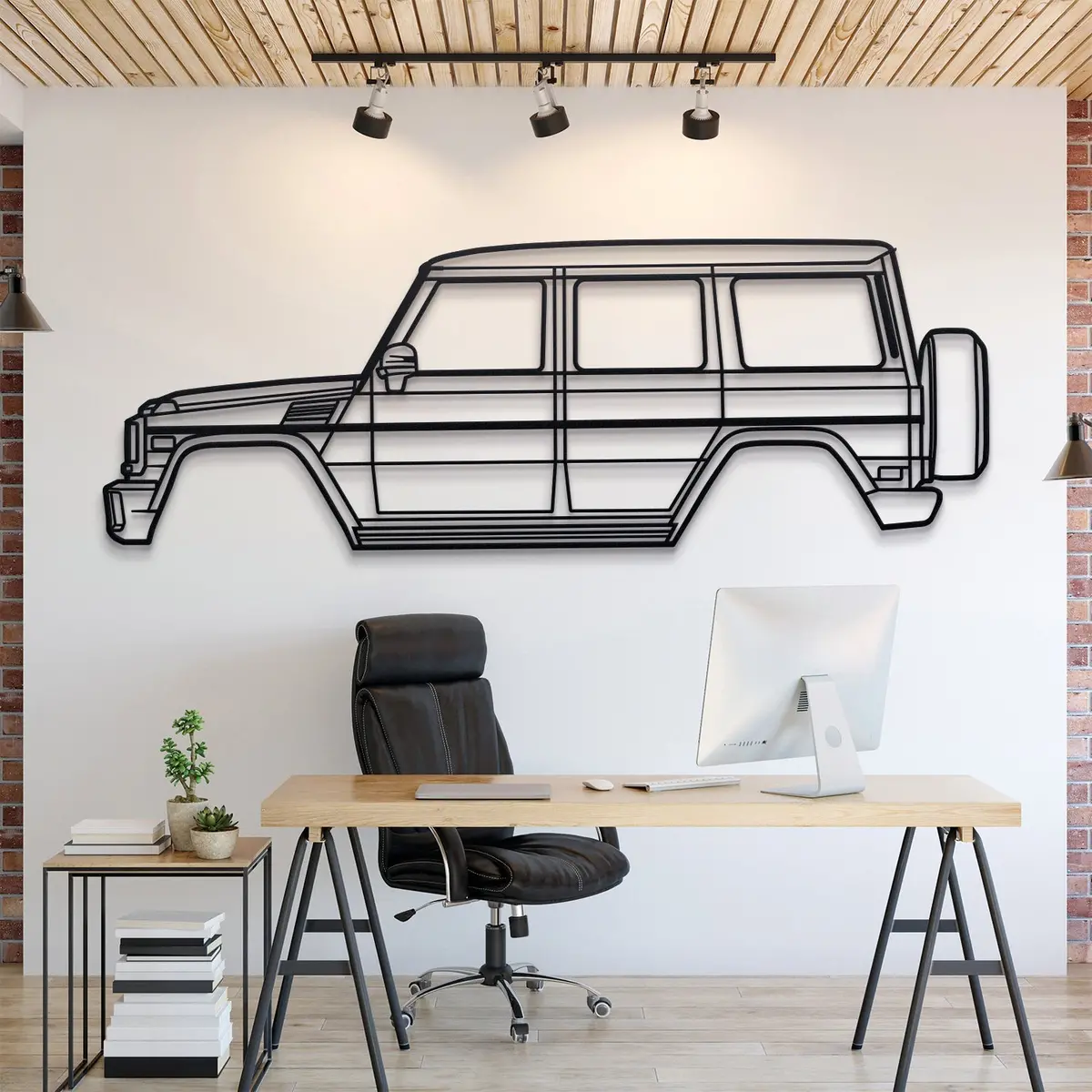 2013 Amg G63 W463 (1St Gen) Metal Car Wall Art - Mt0479 1