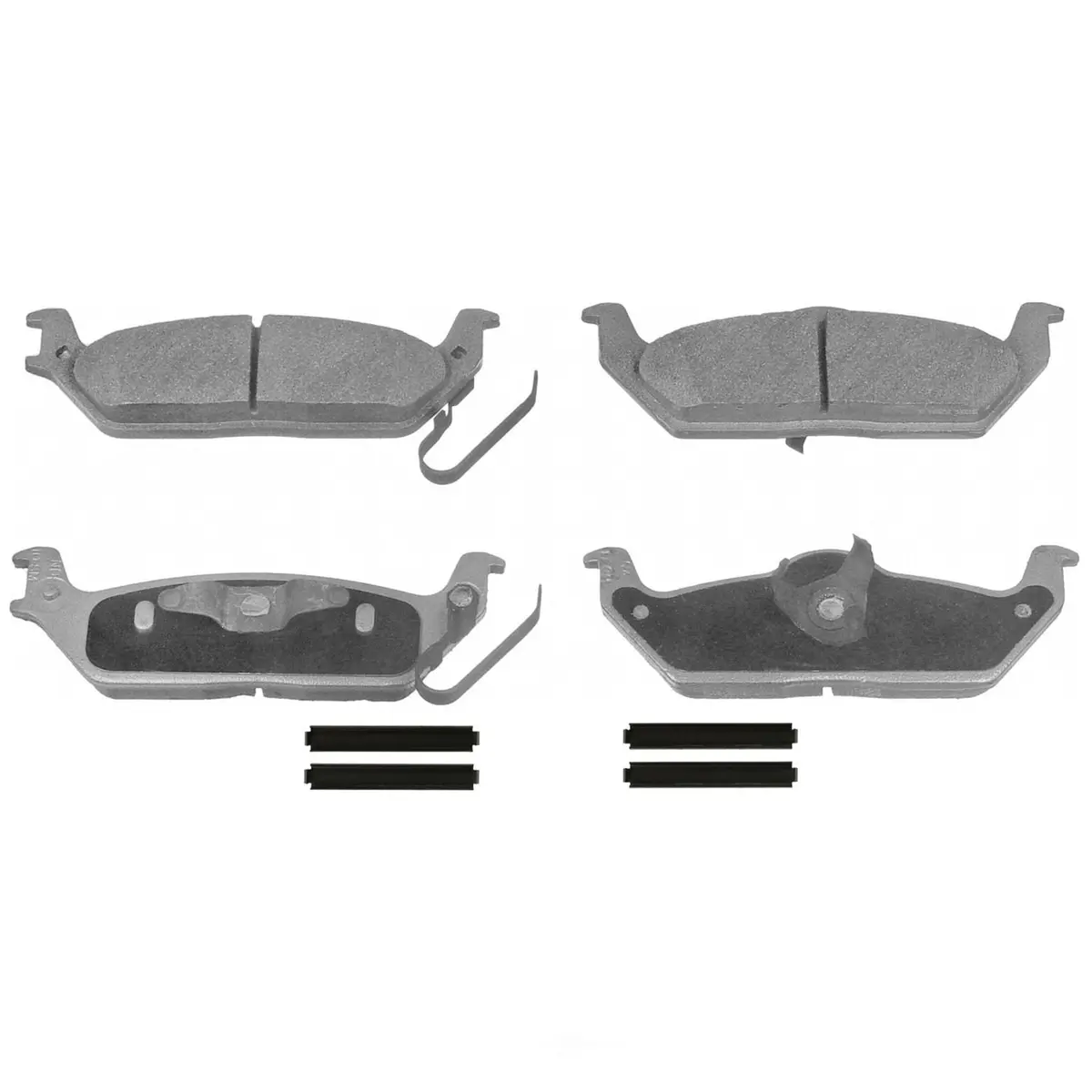 New Set Of Wagner Thermoquiet Rear Semi Metallic Disk Brake Pads For 2006-2011 F-150 & 2006-2008 Lincoln Mark Lt Mx1012a 1