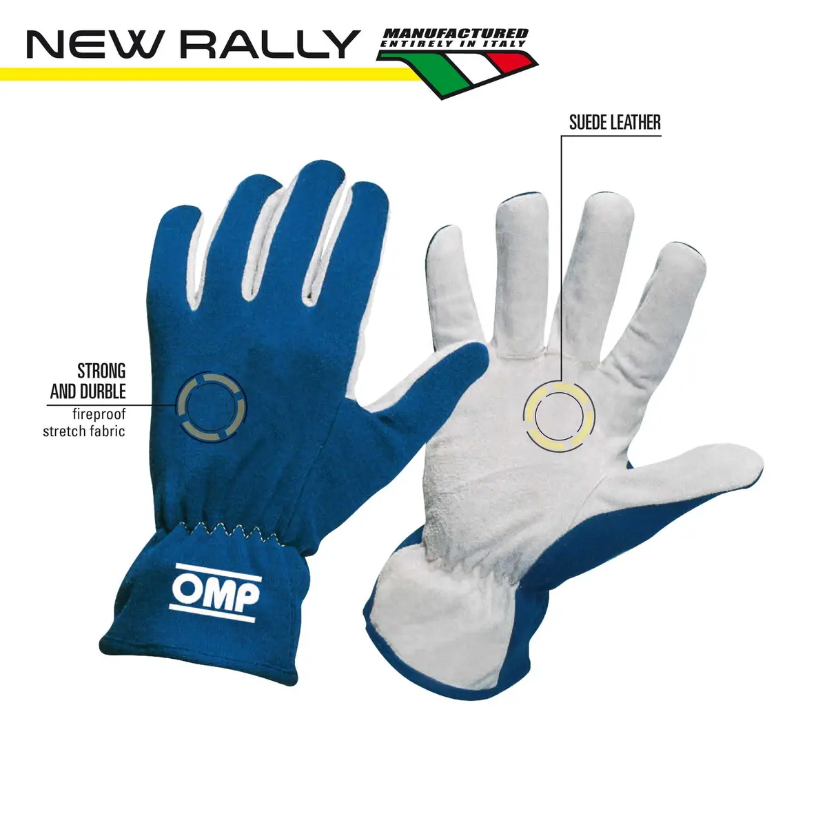 Omp | New Rally Gloves | Racing Gloves | Iso 6940 1