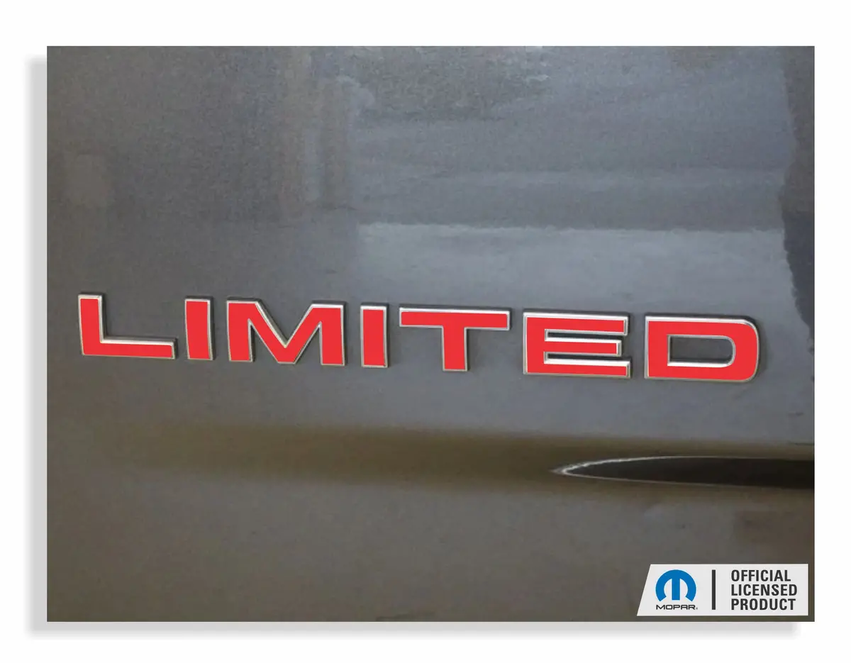 Limited Tailgate Emblem Overlay Decal   - 2014-2015 Ram Laramie Limited 1
