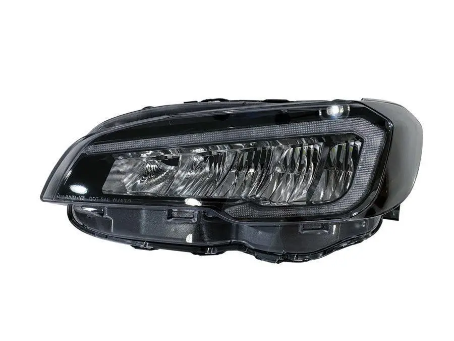 Olm Hikari Headlight Smoked / Black Out Overlays - 2015-2020 Wrx / Sti 1