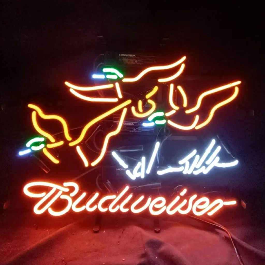 Pheasant Hunter Budweiser Neon Signs Light 1