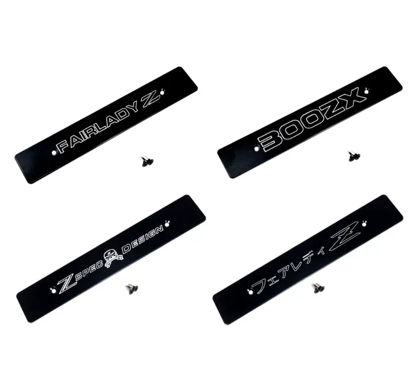 Zspec Front Bumper Plate For The Jspec '90-99 Nissan Z32 300Zx Fascia, Powder-Coated Billet 3