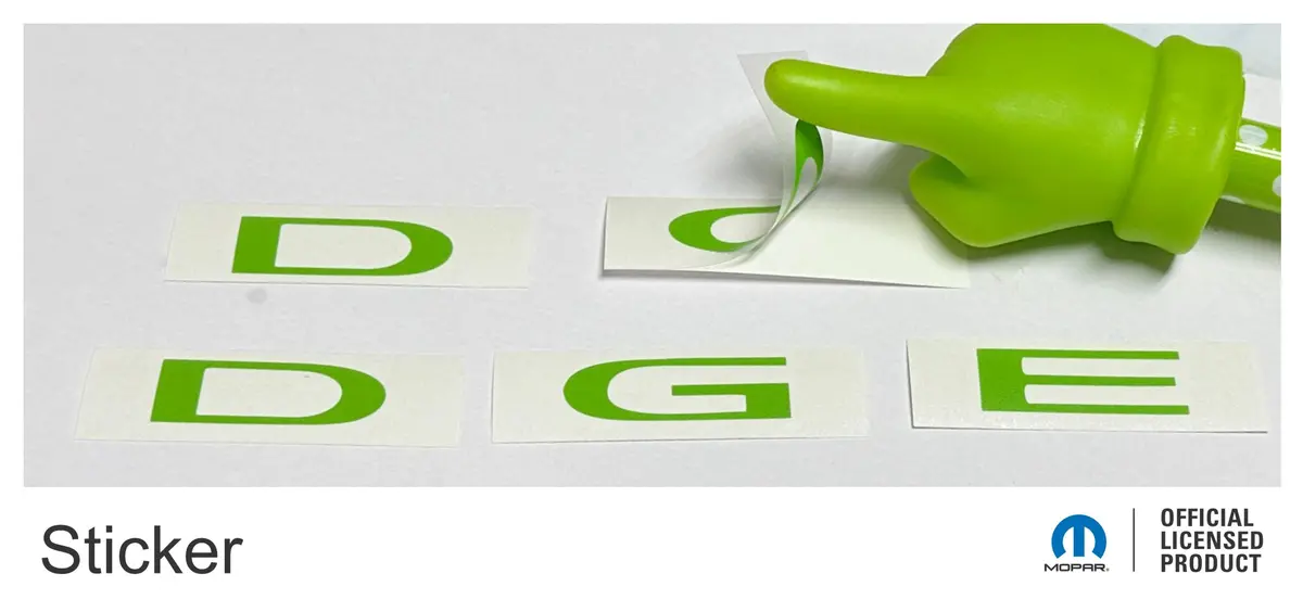 Dodge Trunk Lettering Emblem Overlay Decal - 2011-2023 Charger 2