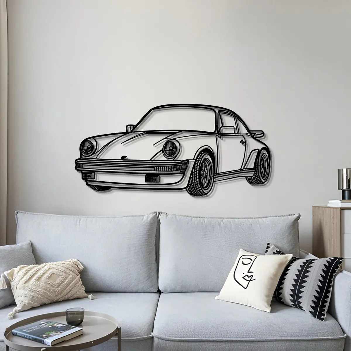 911 930 Perspective Metal Car Wall Art - Mt0459 4