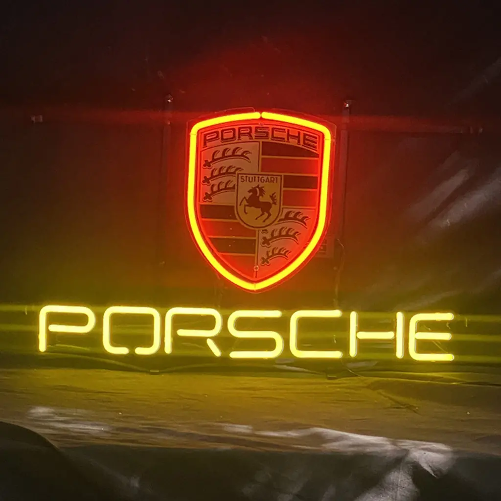 Porsche Car Neon Sign Light 1