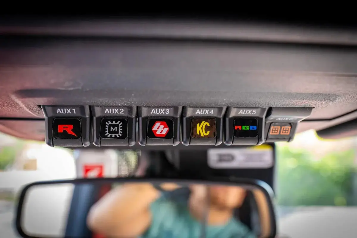 Printed Series Auxiliary Switch Labels (Upfitter) - 2021+ Bronco / F-150 Tremor / F-150 Raptor / Ranger Tremor / 2023+ Super Duty / 25+ Bronco Sport 1
