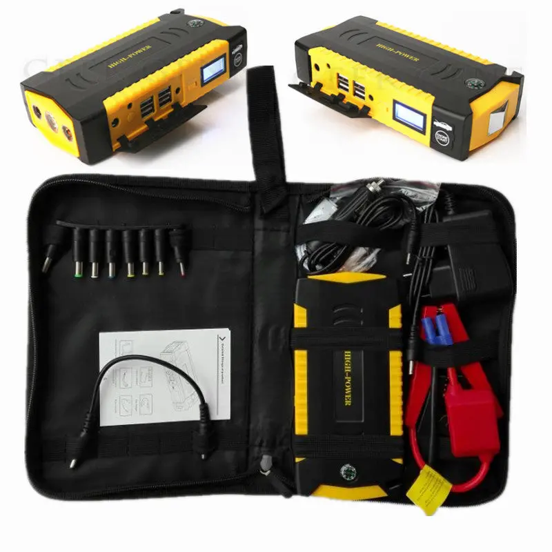 Super Capacity 16000Mah 12V  Jump Starter 600A Peak Car Charger 1