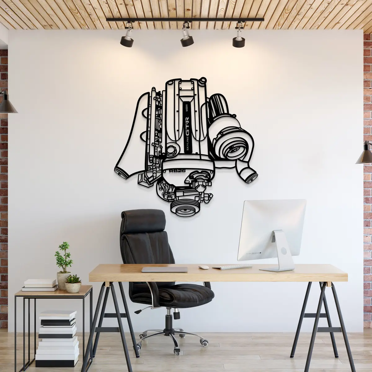 Rb26 Dett Metal Engine Block Wall Art - Mteb-0007 1