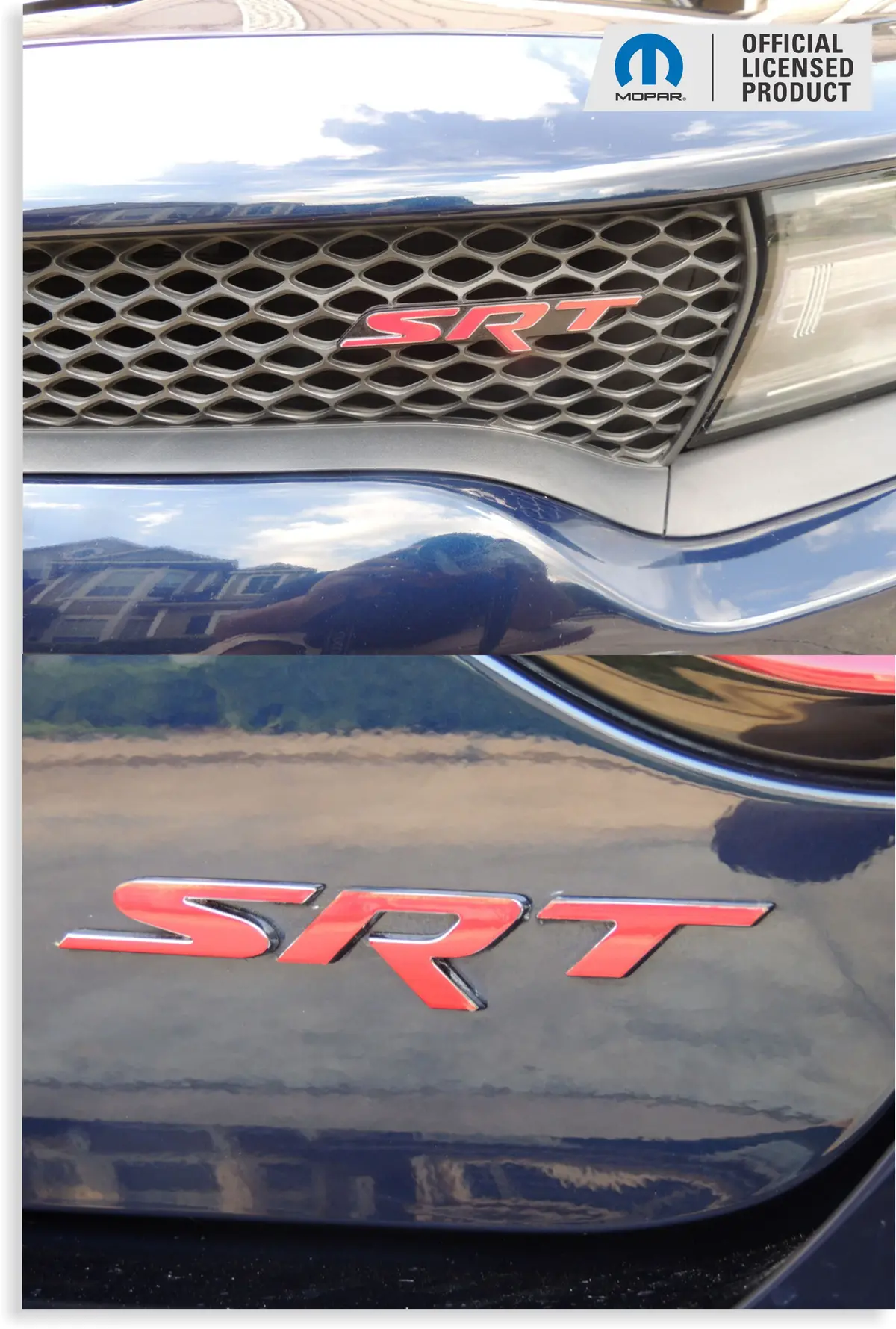 Srt Emblem Overlay Decals - 2015-2016 Charger Srt Hellcat 1