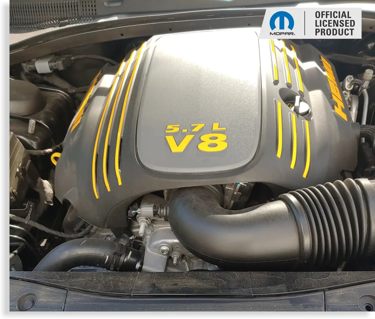 Engine Cover Stripe Decals - Charger 5.7L 1