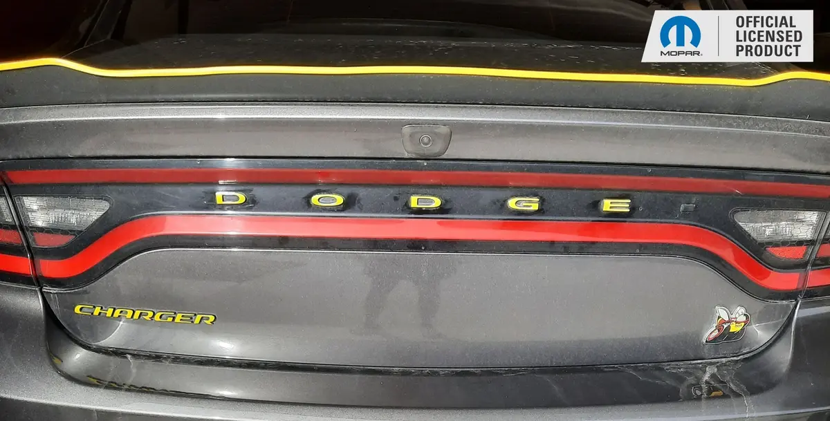 Dodge Trunk Lettering Emblem Overlay Decal - 2011-2023 Charger 4