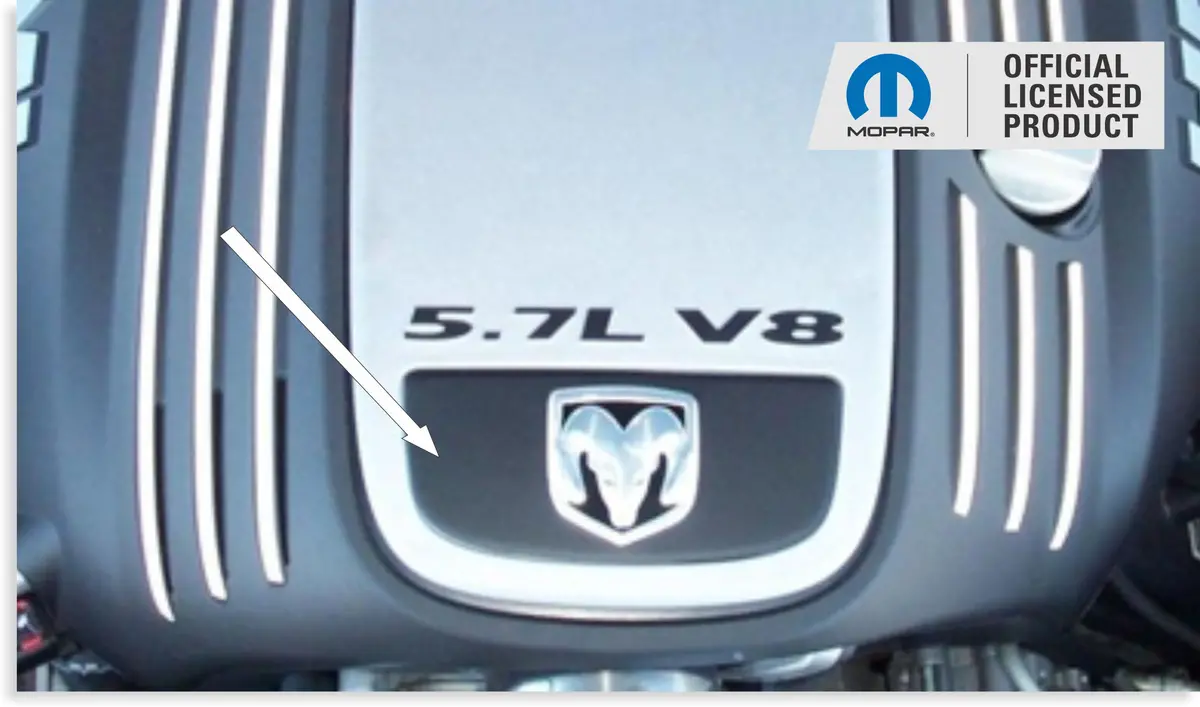 Engine Cover Front Overlay - 05-08 Dodge Magnum 5.7L 1