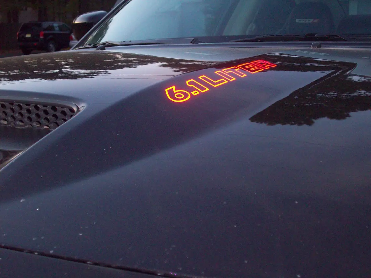 Cowl Hood Decals - Dodge Charger 5.7 6.1 6.4 1