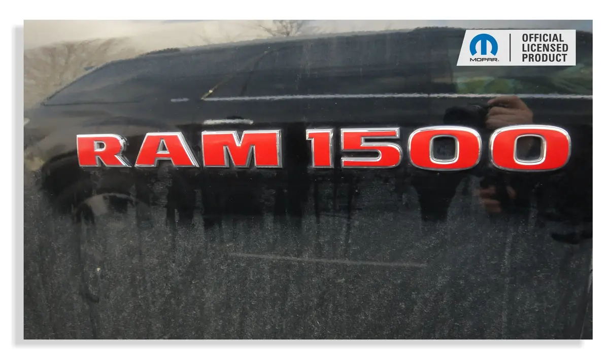 Ram 1500 Emblem Overlay Decals   - 2011-2012 Ram 1500 1
