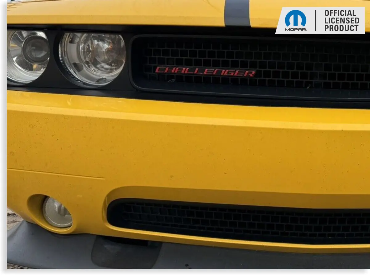 Challenger Grille Emblem Overlay Decal - 2008-2014 Challenger 1