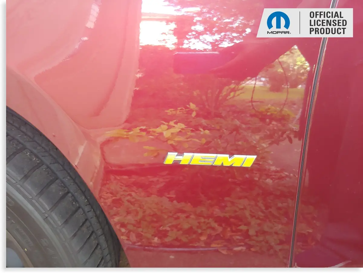 Hemi Fender Emblem Overlay Decals (Pair)  - 2011-2019 Dodge Charger R/T 1