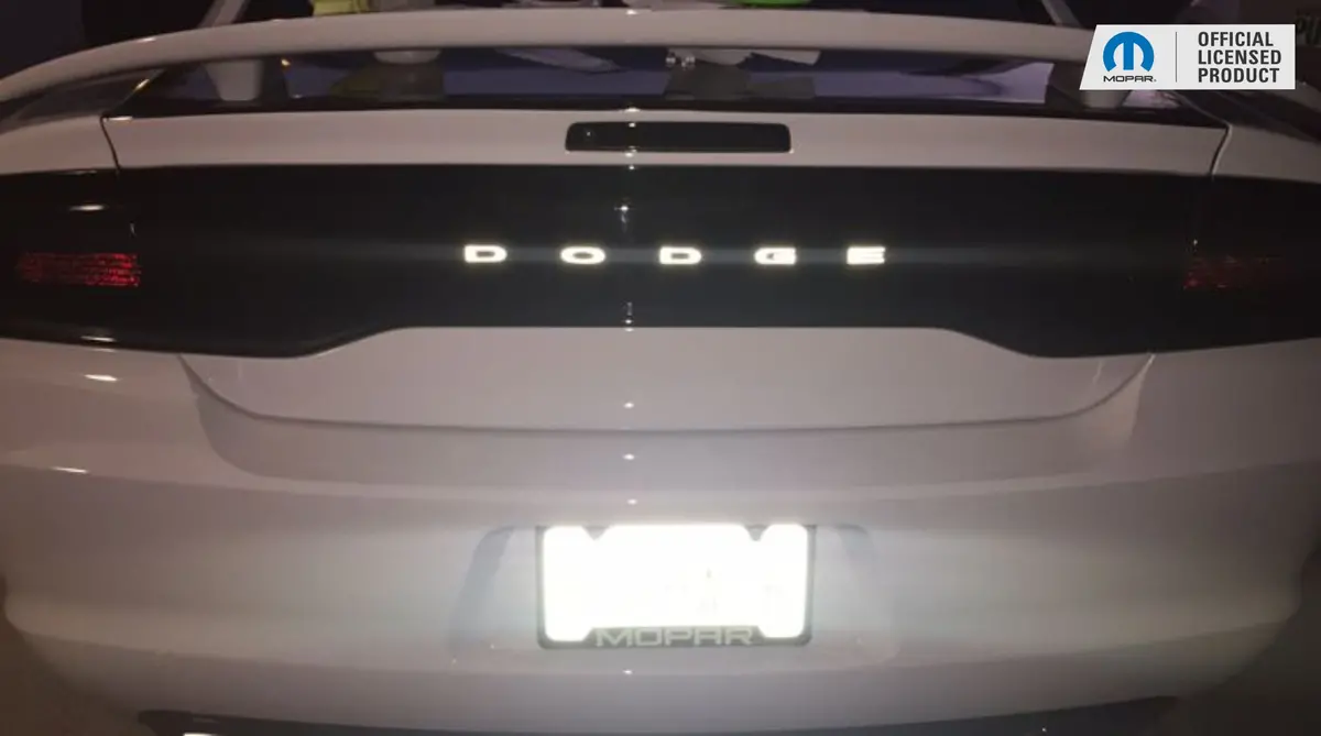 Dodge Trunk Lettering Emblem Overlay Decal - 2011-2023 Charger 8