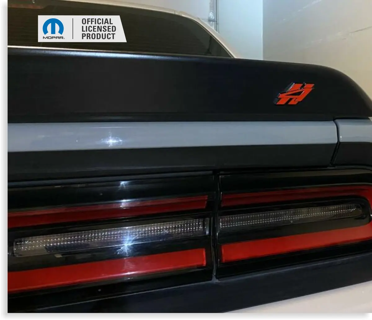 4 Rhombi  Trunk Emblem Overlay Decal - 2018-2023 Challenger Awd 1
