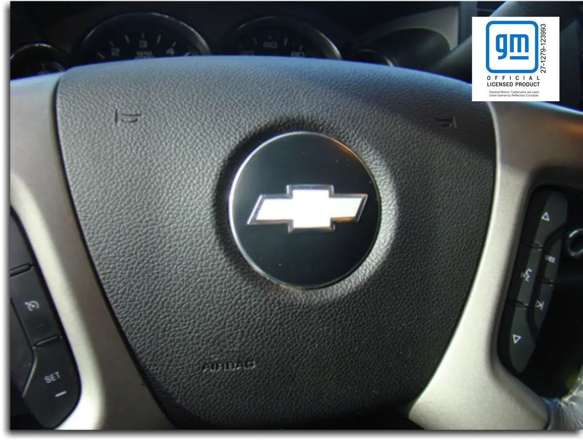 Steering Wheel Bowtie Overlay Decal - 07-14 Suburban 1