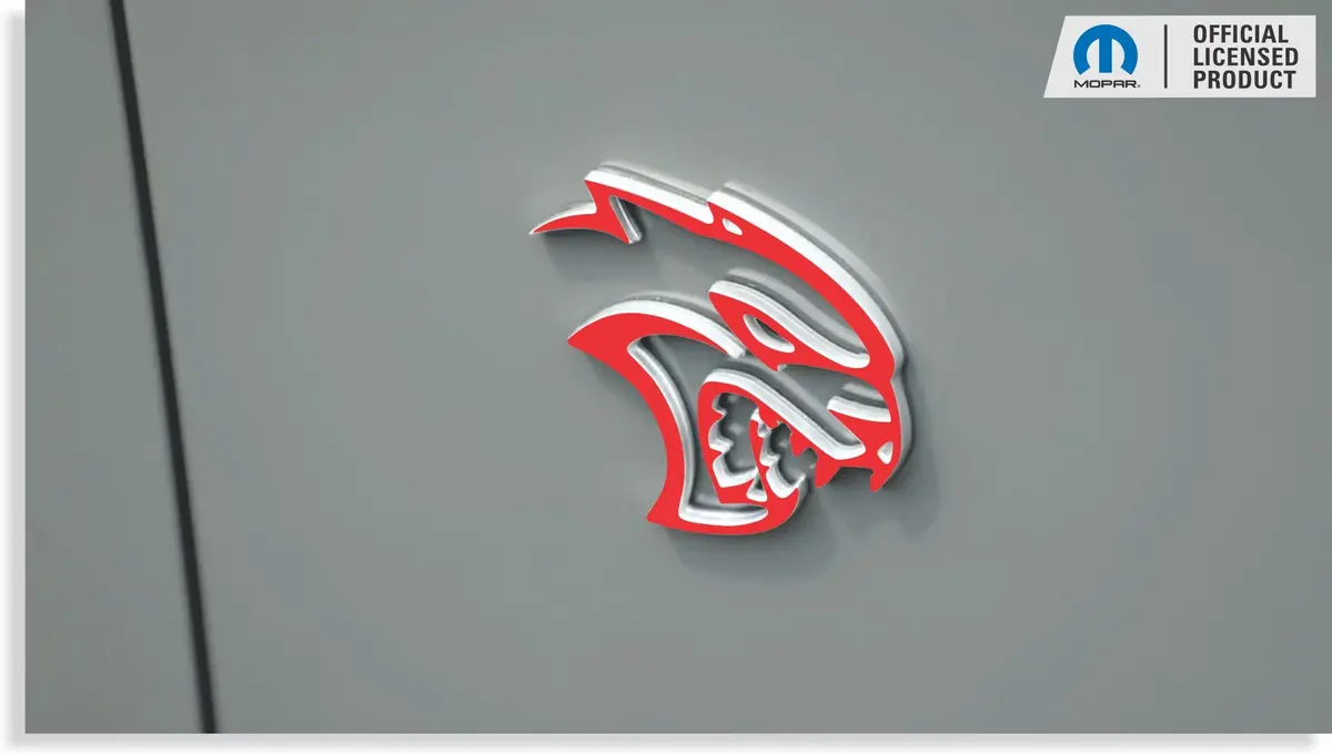 Hellcat Emblem Overlay Decals (Pair) - 19-23 Challenger Srt Hellcat 1