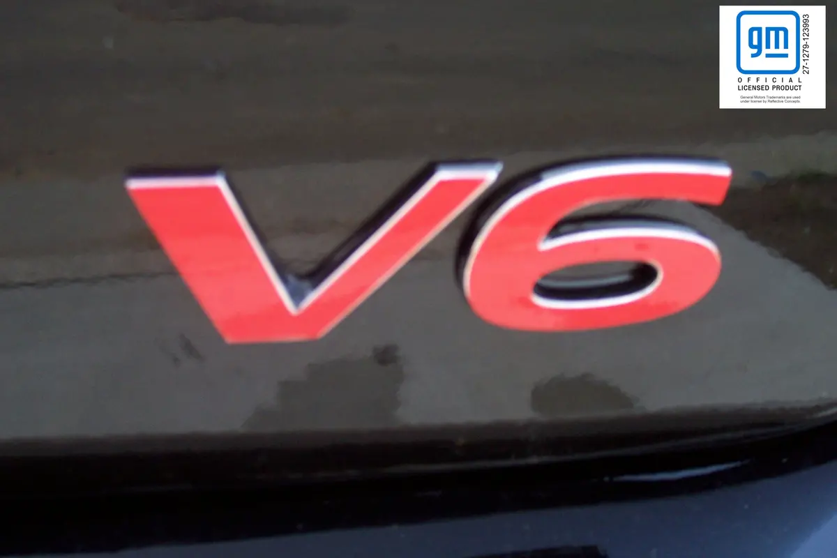 V6 Emblem Overlay Decal - Pontiac G6 1