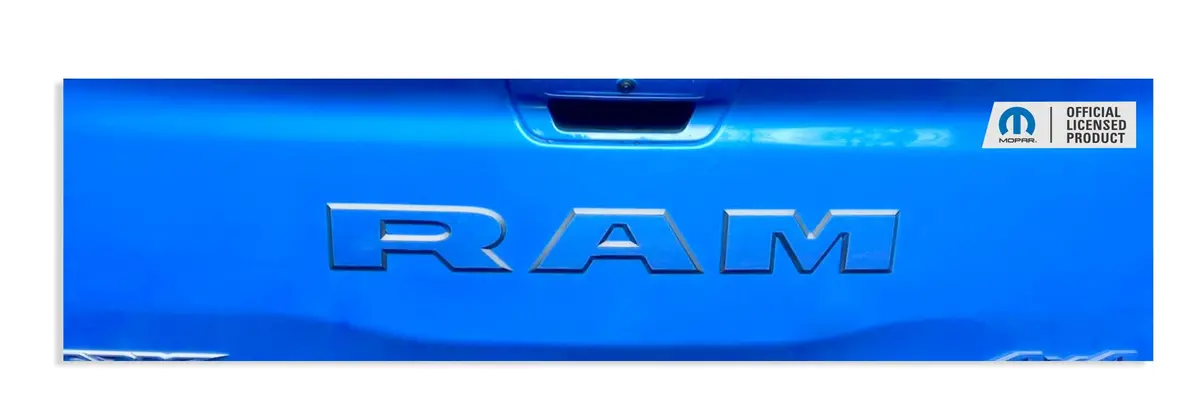 Ram Tailgate Emblem Overlay Decal   - 2021-2024 Ram Trx 1