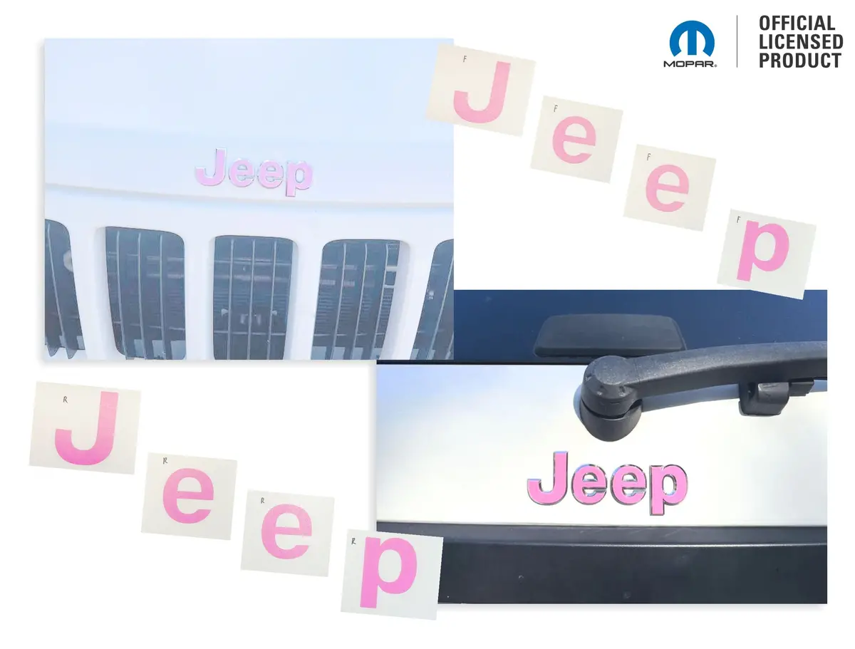 Jeep Emblem Overlay Decals   - 2005-2010 Grand Cherokee 1