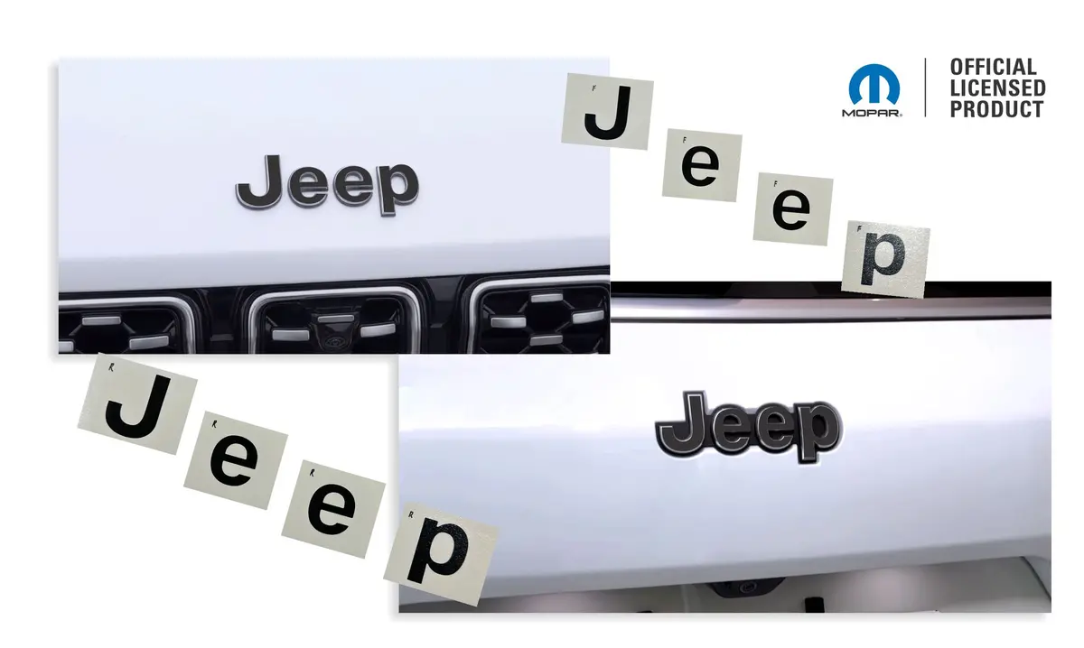 Jeep Emblem Overlay Decals   - 2021-2025 Grand Cherokee L 1