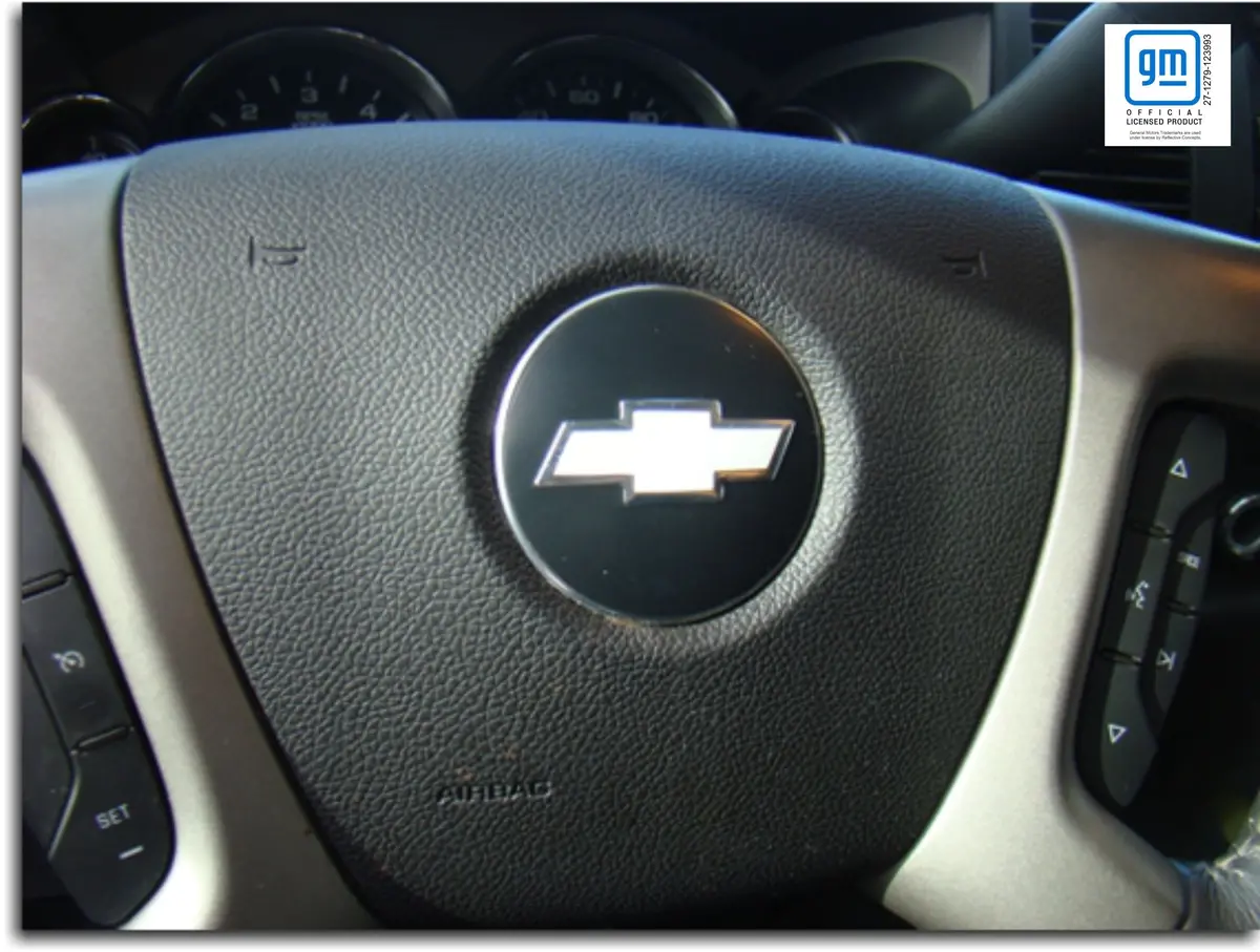 Steering Wheel Bowtie Overlay Decal - 07-13 Silverado 1