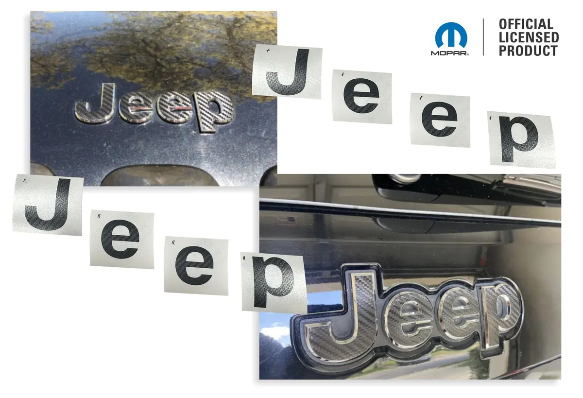Jeep Emblem Overlay Decals   - Jeep Renegade 1