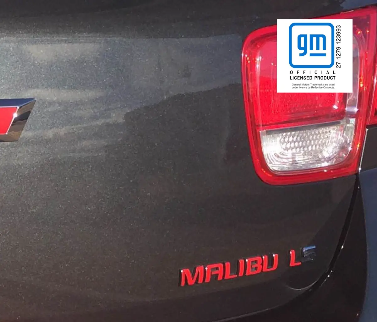 Malibu Emblem Overlay Decal - 2013-2015 Malibu 1