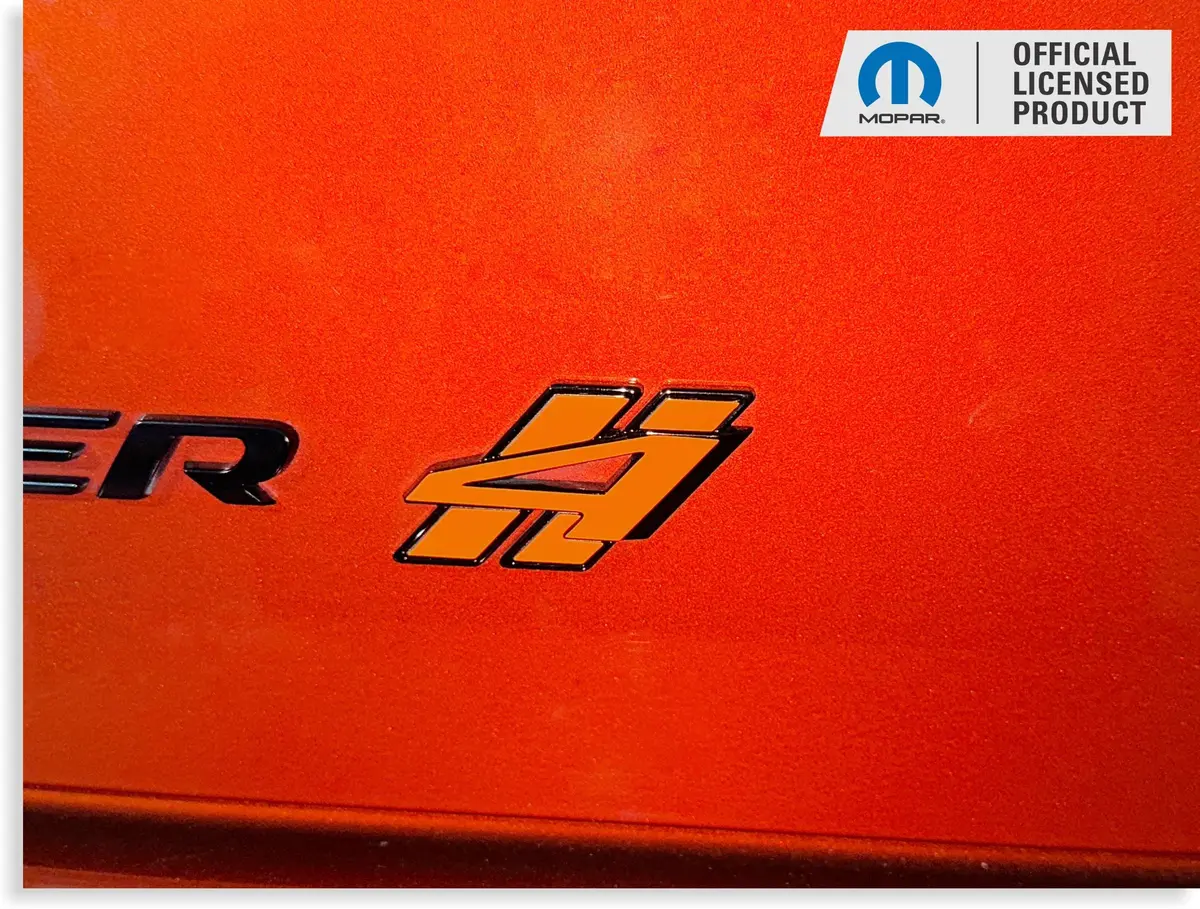 4 Rhombi  Trunk Emblem Overlay Decal - 2018-2023 Charger Awd 1