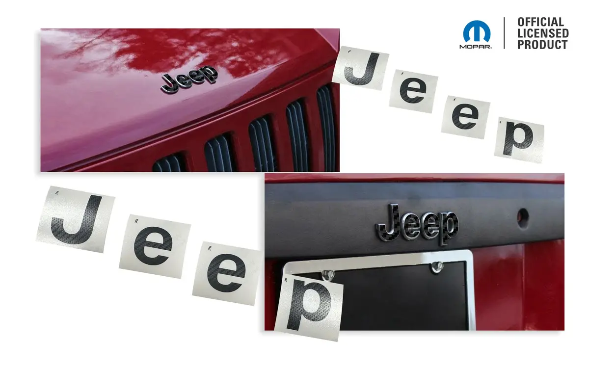 Jeep Emblem Overlay Decals   - Jeep Compass  2007-2013 1