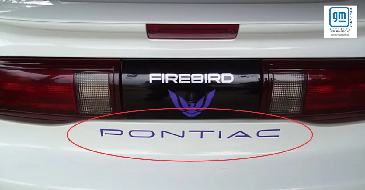 Rear Lettering Inlay Decal - 93-02 Firebird 1