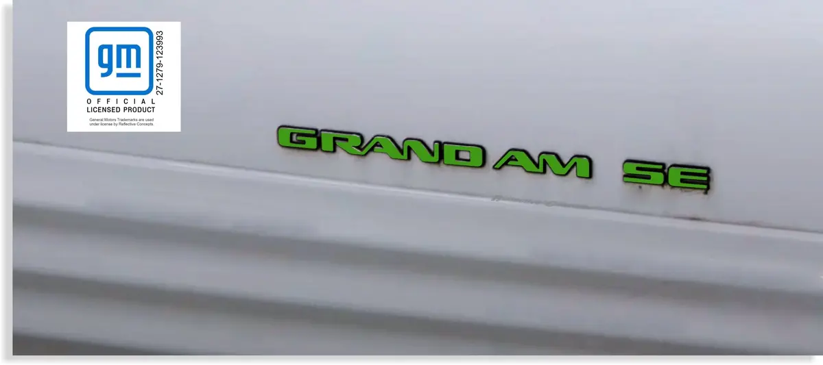 Badge Overlay Decals Door And Trunk - 99-05 Pontiac Grand Am Se 1