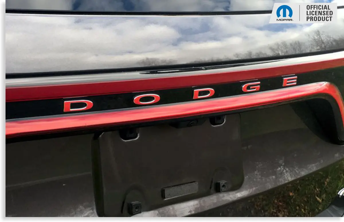 Dodge Liftgate Lettering Emblem Overlay Decal - 2014-2026 Durango 1