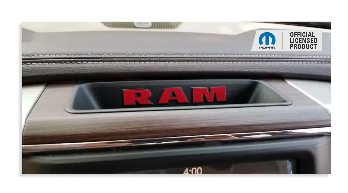 Ram Upper Dash Bezel Overlay Decal  Sticker - 19-24 Ram 1500 Classic 1