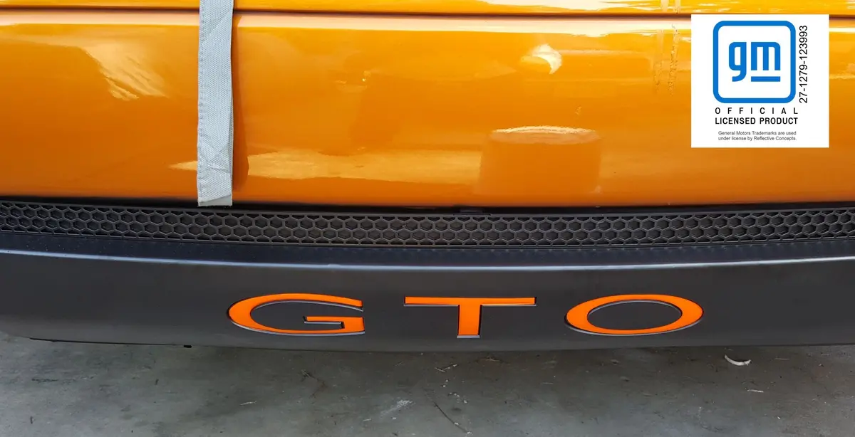 Rear Lettering Inlay Decal - Gto 1