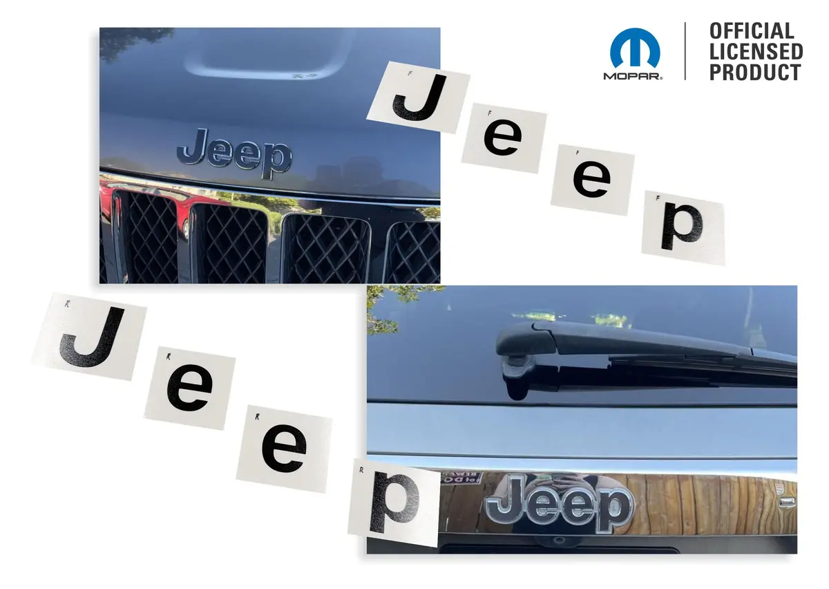 Jeep Emblem Overlay Decals   - 2011-2013 Grand Cherokee 1