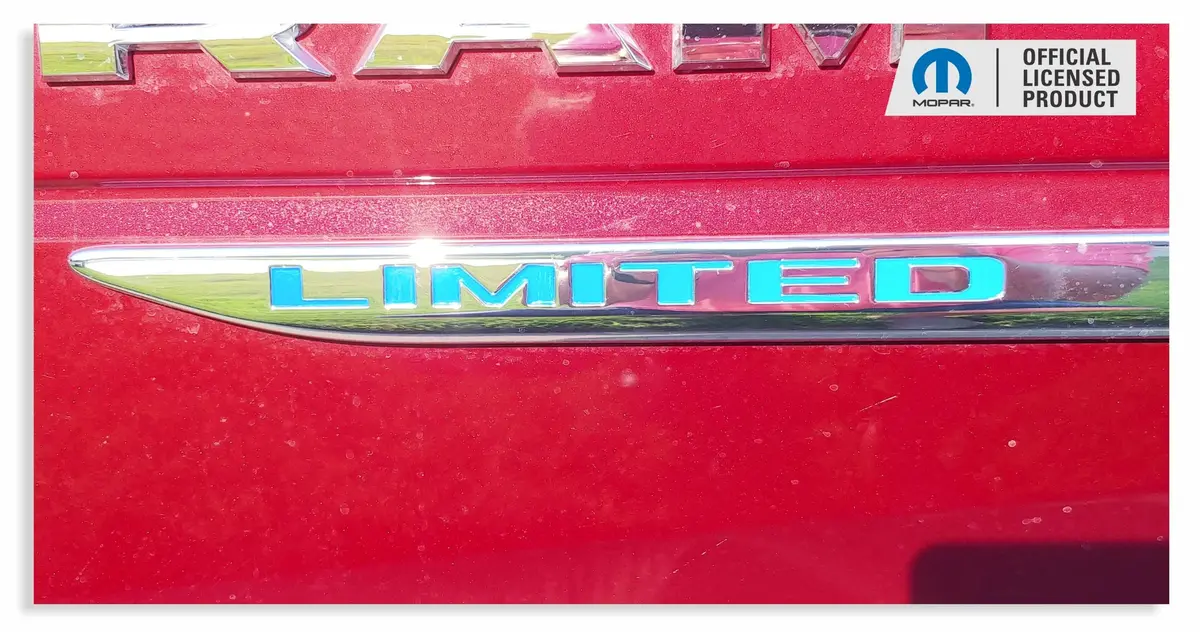 Limited Door Molding Lettering Inlay Decal - 2019-2025 Ram 1500 Limited 1
