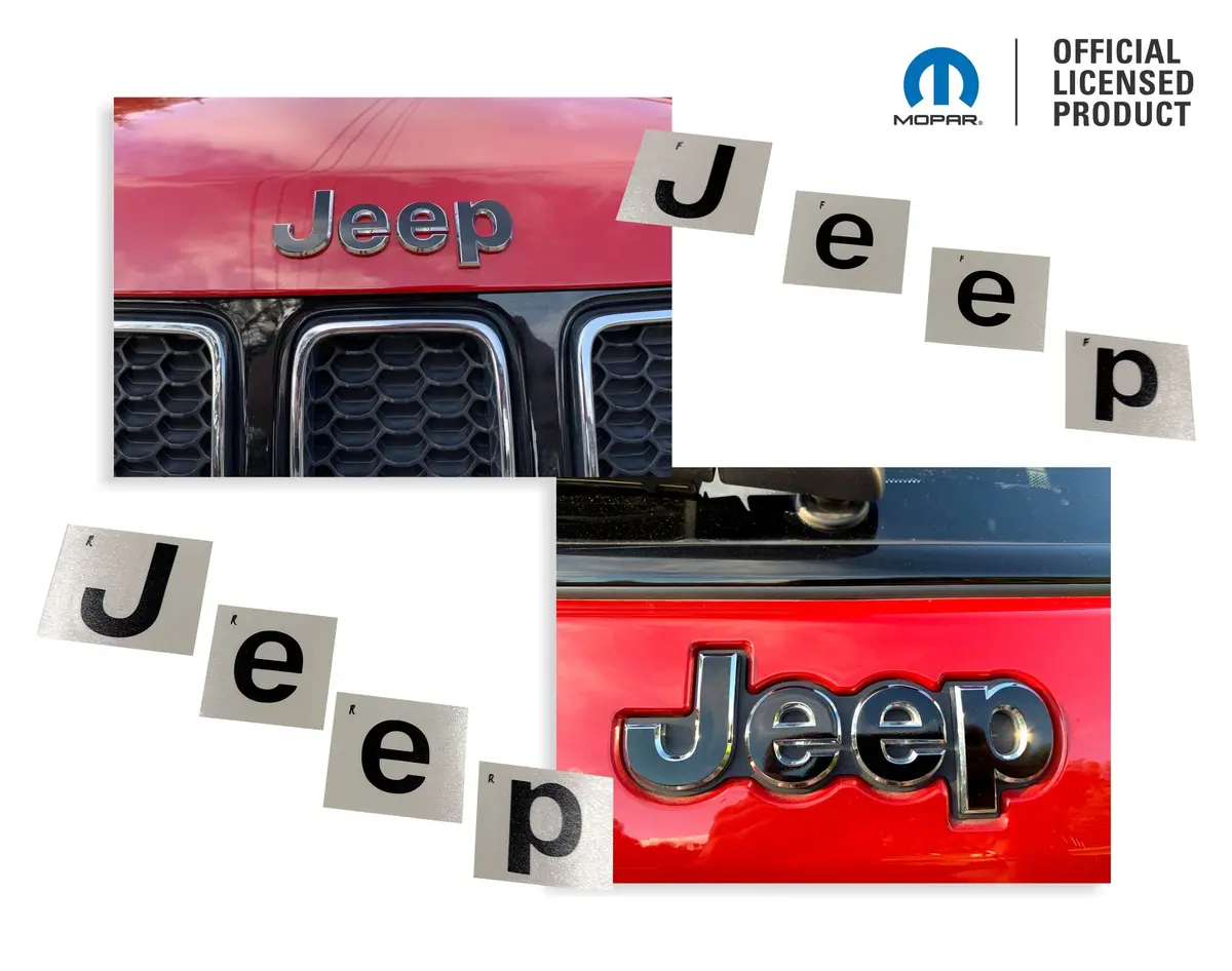 Jeep Emblem Overlay Decals   - Jeep Compass Mp 2017-2026 1